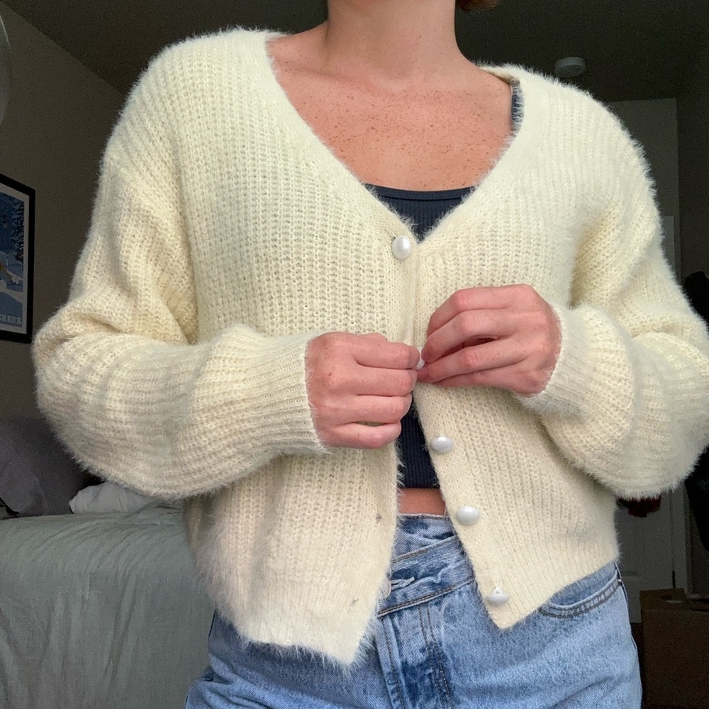 Button up sweater